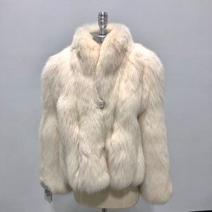 Fur: Pre-Owned White Fox Bolero Jacket